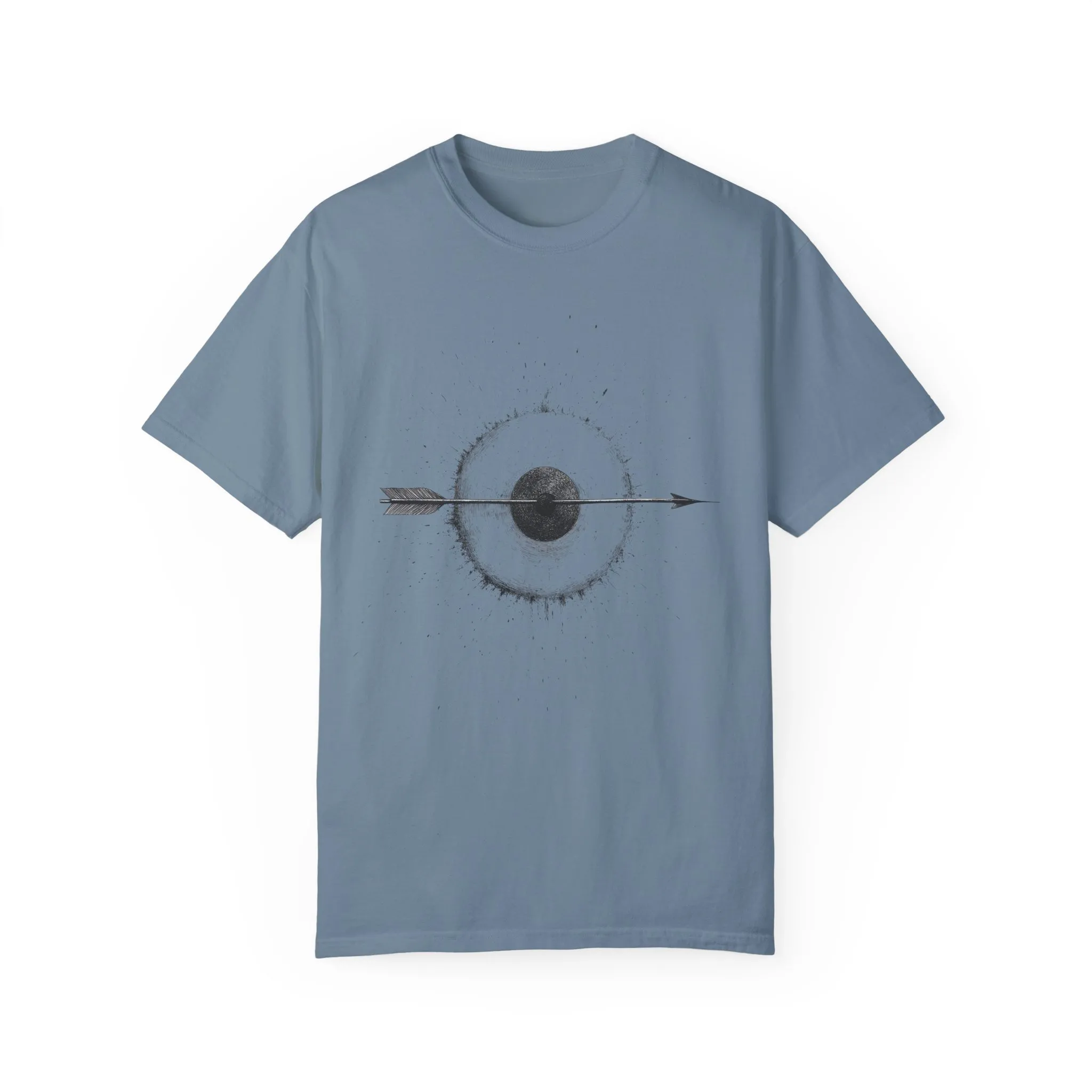Unisex Garment-Dyed T-shirt with Unique Arrow and Target Design - Perfect for Casual Wear and Gifts - Image 37