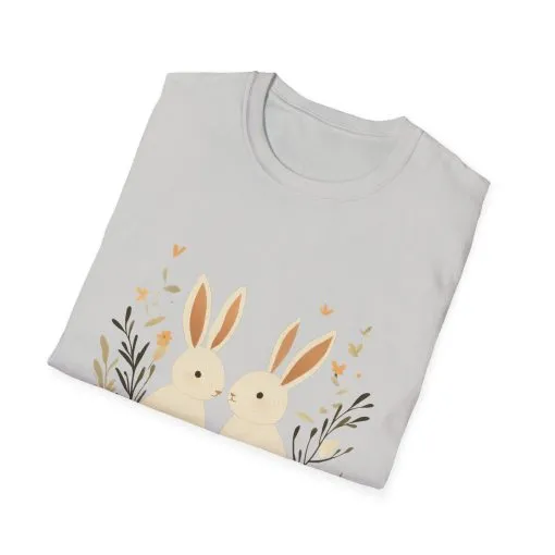 Easter Bunny Graphic Unisex Softstyle T-Shirt - Image 14
