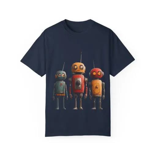 Vintage Robot Graphic Unisex T-shirt - Perfect for Tech Lovers - Image 25