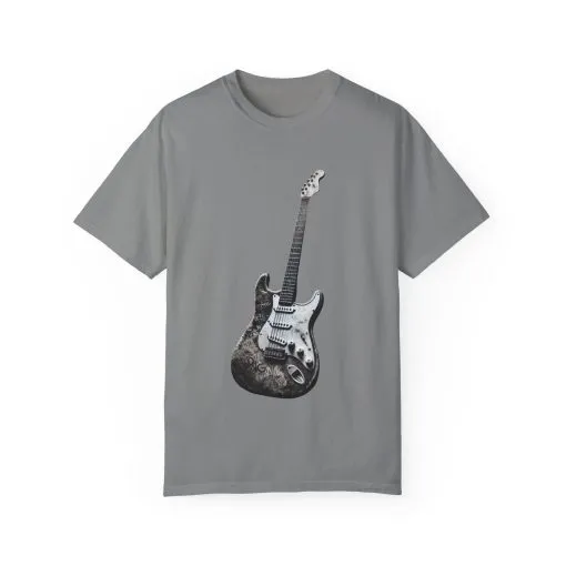 Vintage Guitar Unisex T-Shirt - Perfect for Musicians and Music Lovers - Image 2
