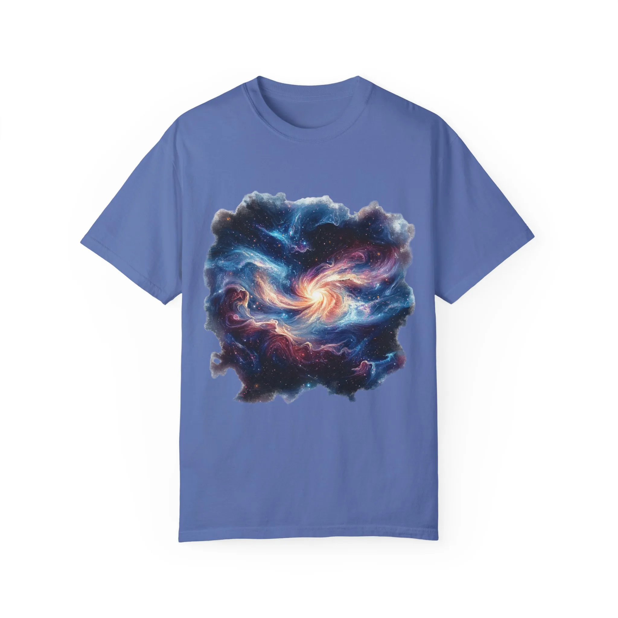 Cosmic Swirl Unisex Garment-Dyed T-Shirt - Perfect for Dreamers and Star Gazers - Image 9