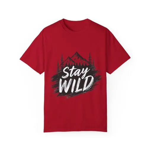 Stay Wild Unisex Garment-Dyed T-Shirt for Adventure Lovers - Image 57
