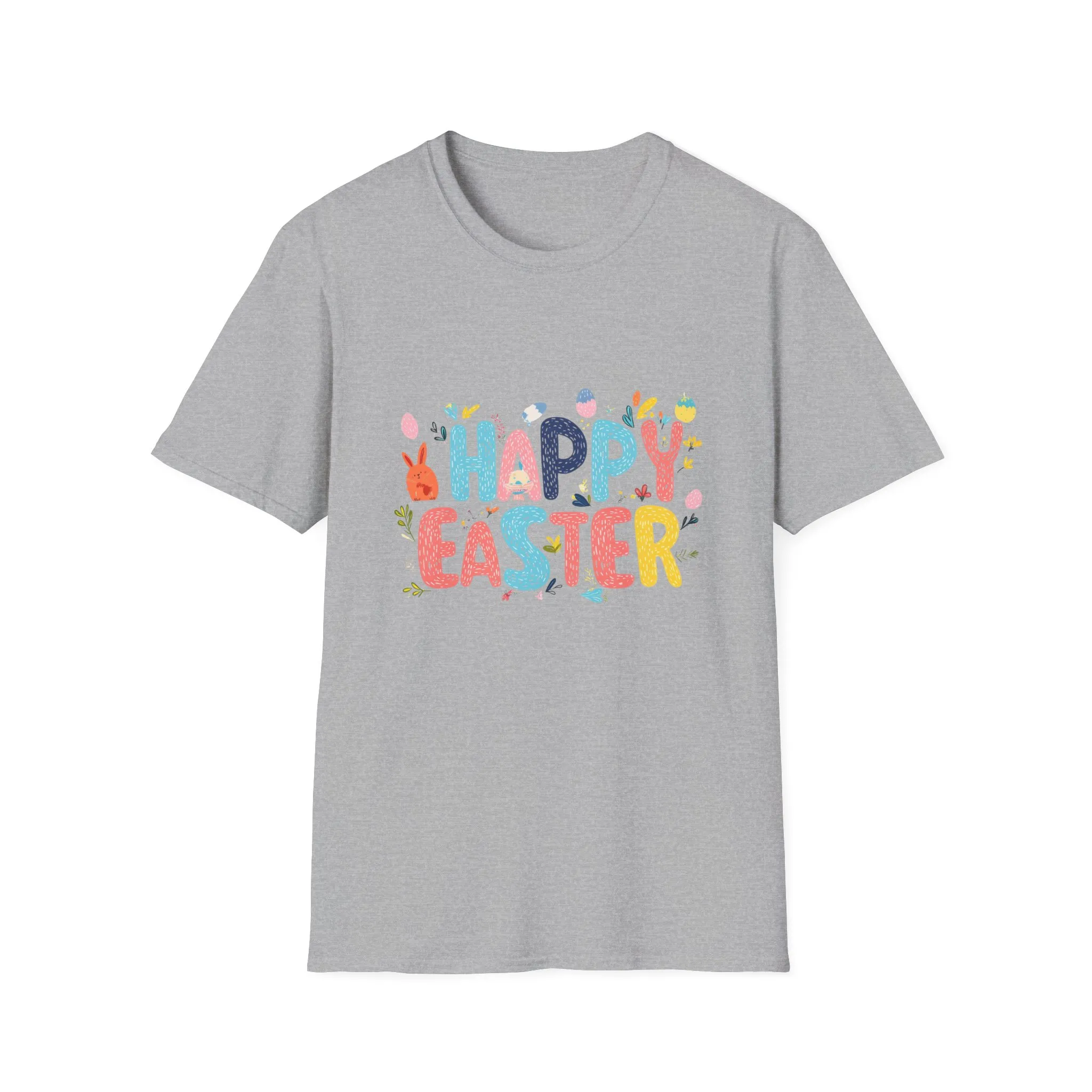 Happy Easter Unisex Softstyle T-Shirt - Vibrant Seasonal Tee for Spring Celebrations - Image 15