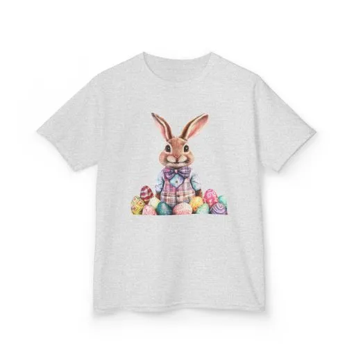 Easter Bunny Kids Heavy Cotton™ Tee - Cute Easter Celebration Shirt - Image 8