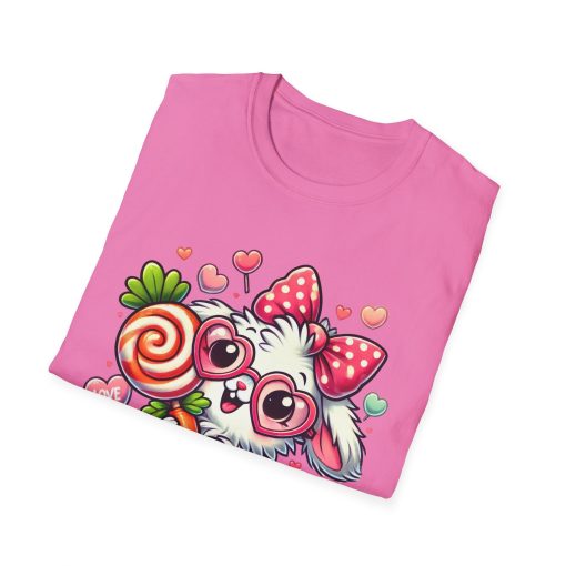 Cute Bunny Love Unisex Softstyle T-Shirt - Perfect for Valentine's Day and Spring Celebrations - Image 73
