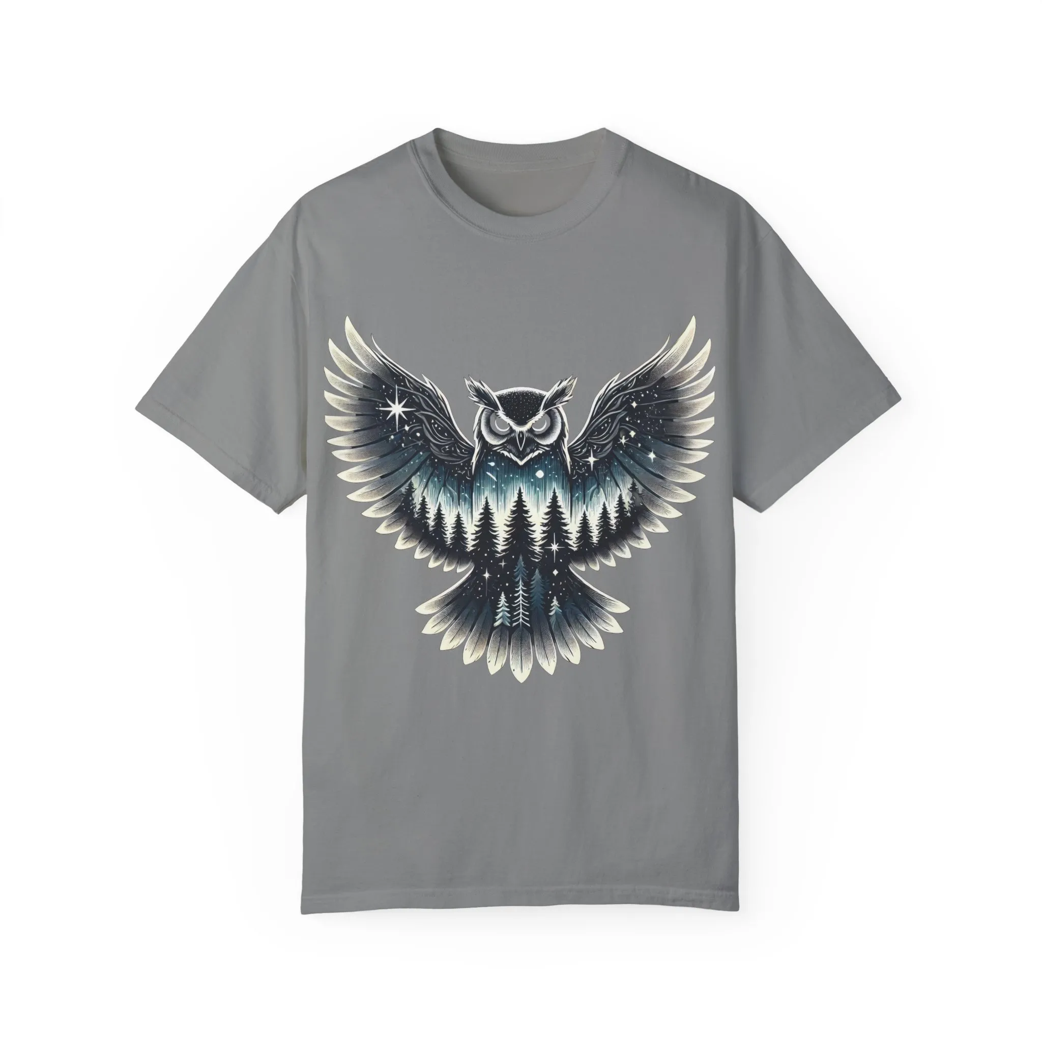 Unisex Garment-Dyed Owl T-Shirt | Nature-Inspired Design for Outdoor Lovers - Image 17