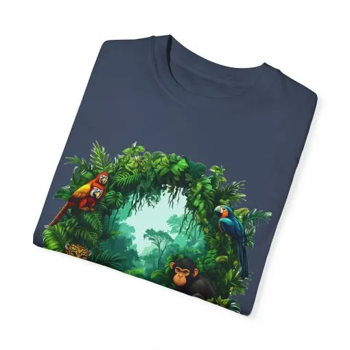 Tropical Jungle Animal T-Shirt | Unisex Garment-Dyed Tee for Nature Lovers - Image 10