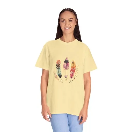 Boho Feather Graphic Unisex T-Shirt - Perfect for Nature Lovers & Casual Outfits - Image 13