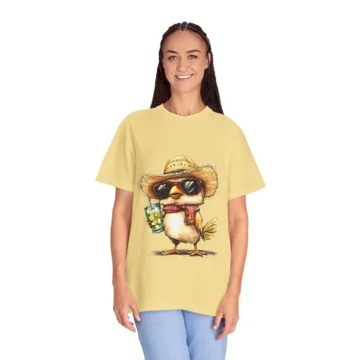Funny Beach Bird T-Shirt - Unisex Garment-Dyed Summertime Tee - Image 20