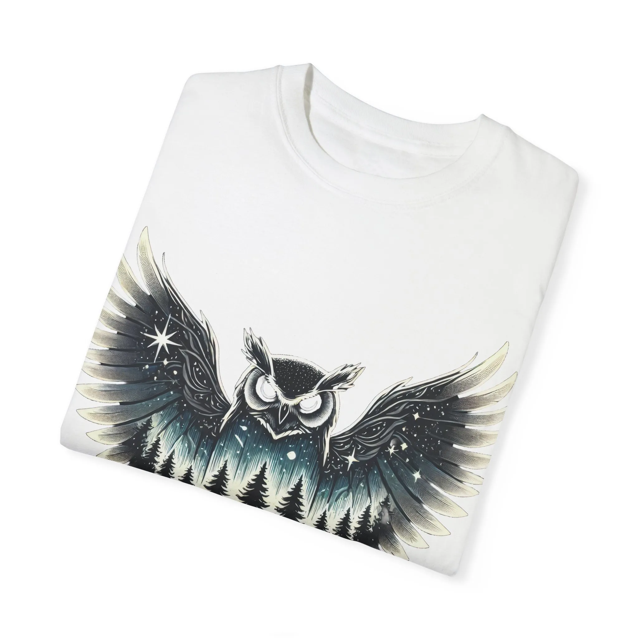 Unisex Garment-Dyed Owl T-Shirt | Nature-Inspired Design for Outdoor Lovers - Image 6
