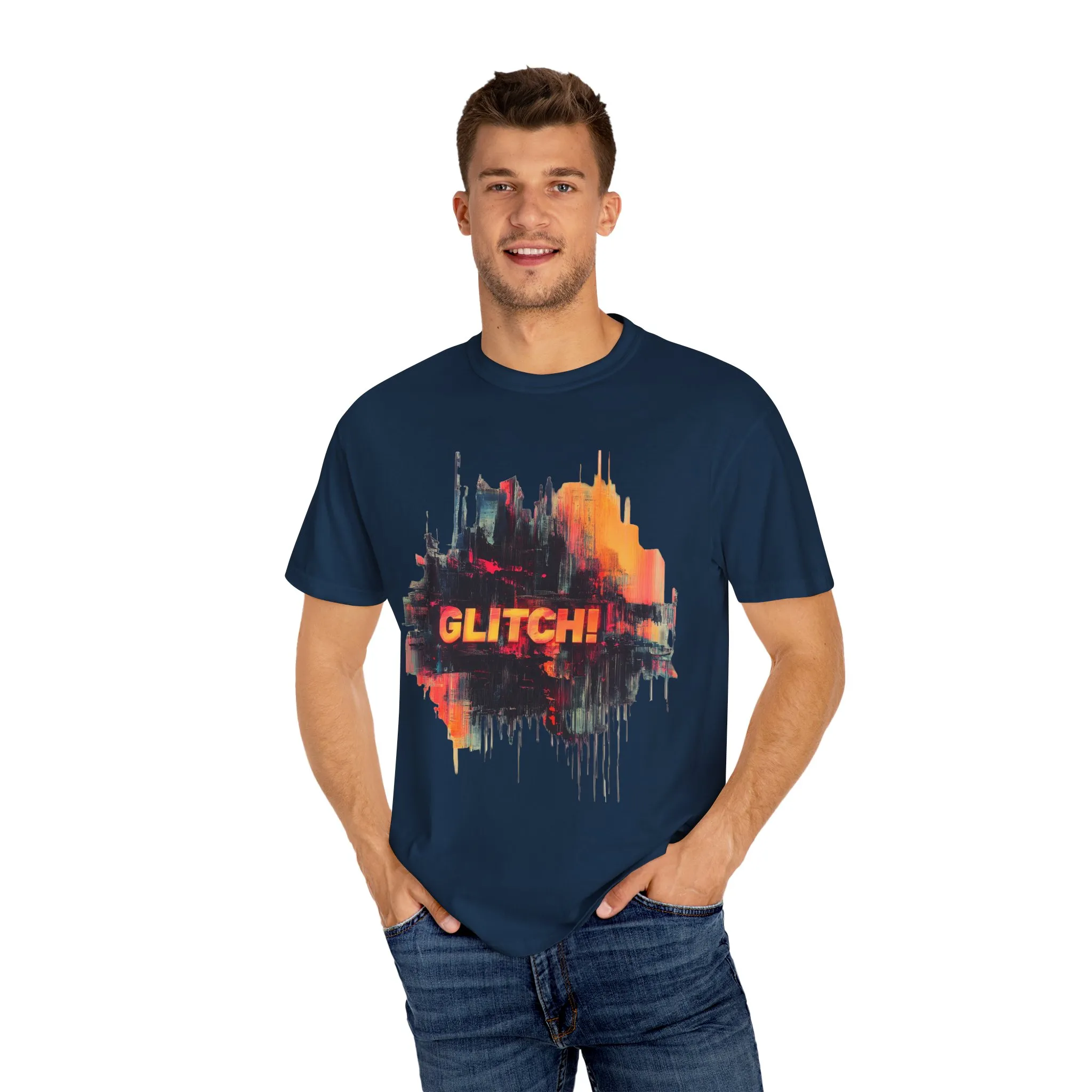 Trendy Unisex ‘GLITCH!’ T-Shirt - Vibrant Streetwear Inspired Tee - Image 27