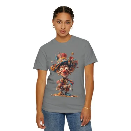 Whimsical Artist Unisex Garment-Dyed T-Shirt - Colorful Character Design - Image 34