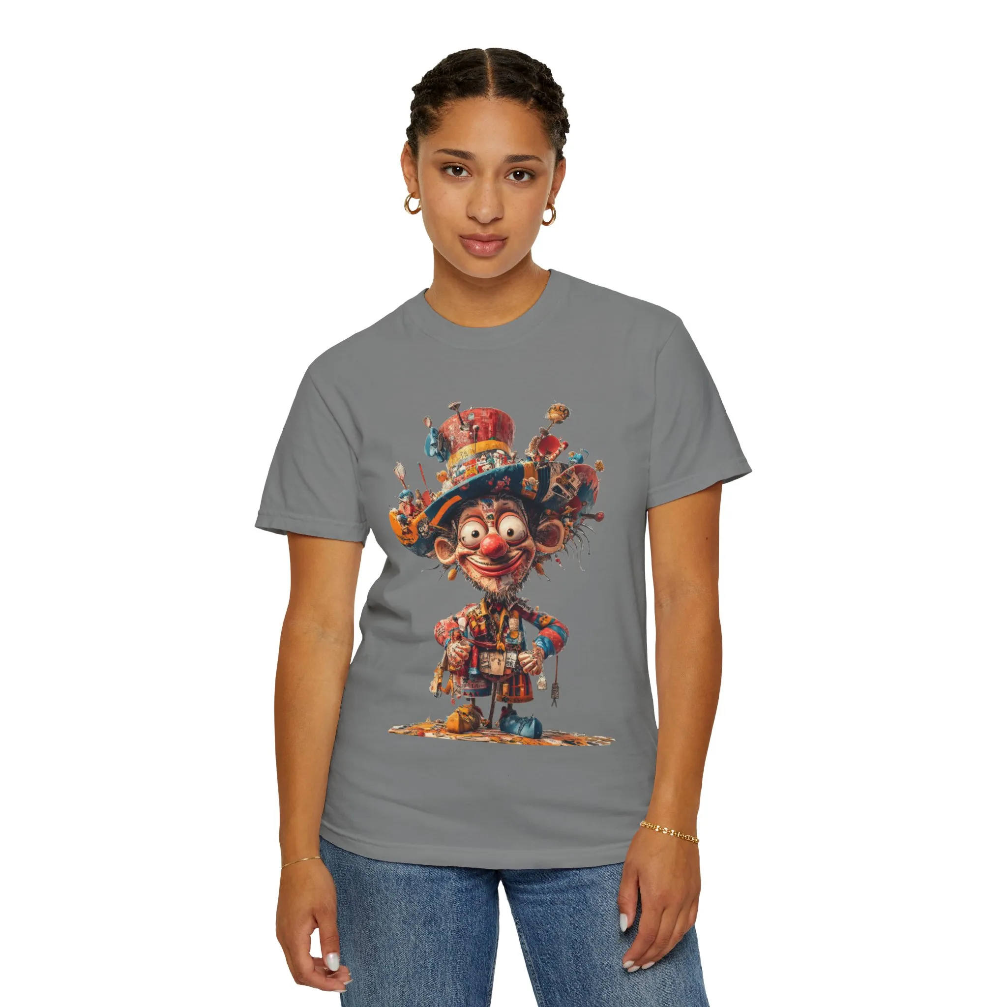 Whimsical Artist Unisex Garment-Dyed T-Shirt - Colorful Character Design - Image 34