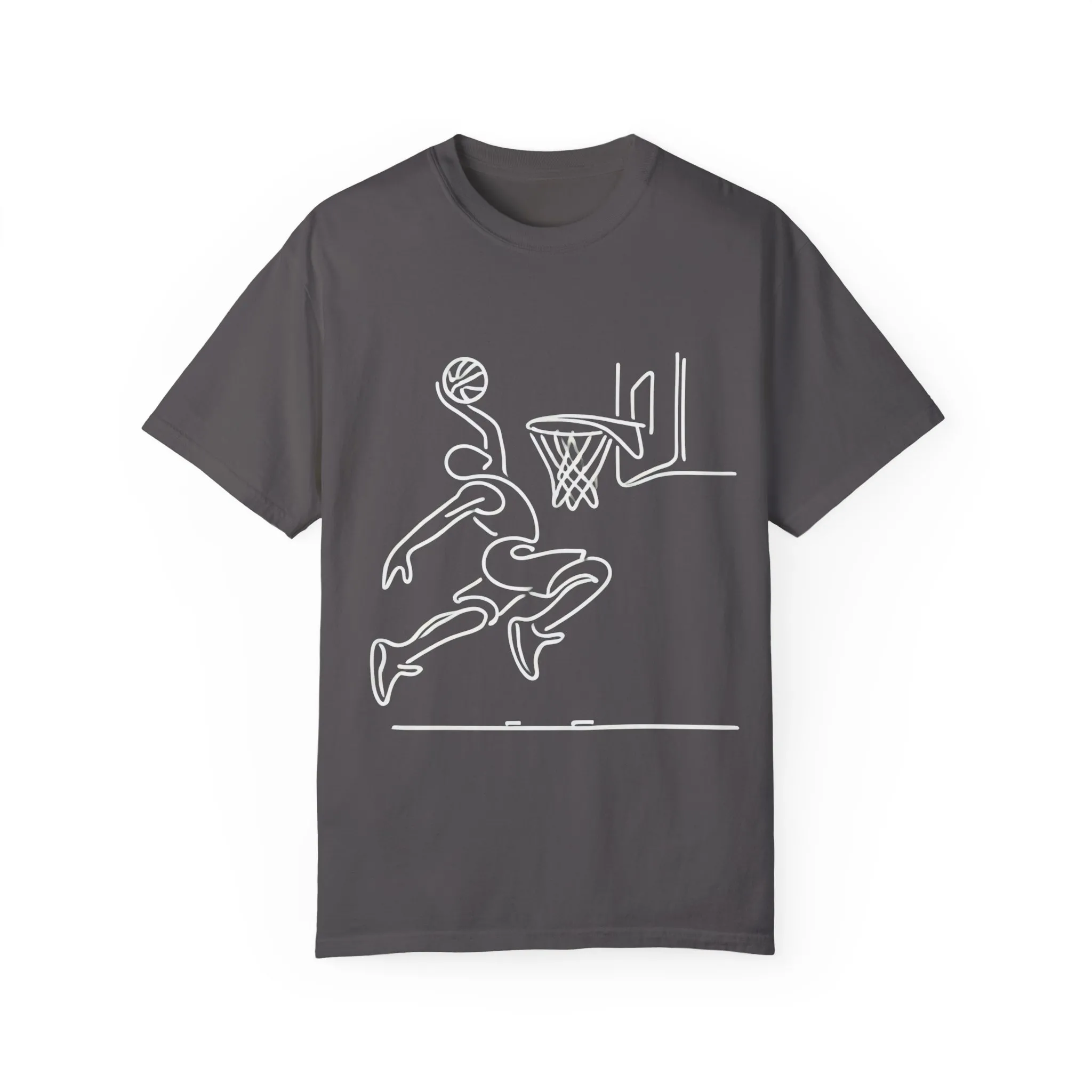 Unisex Basketball Outline T-shirt - Sporty Graphic Tee for Athletes - Image 21