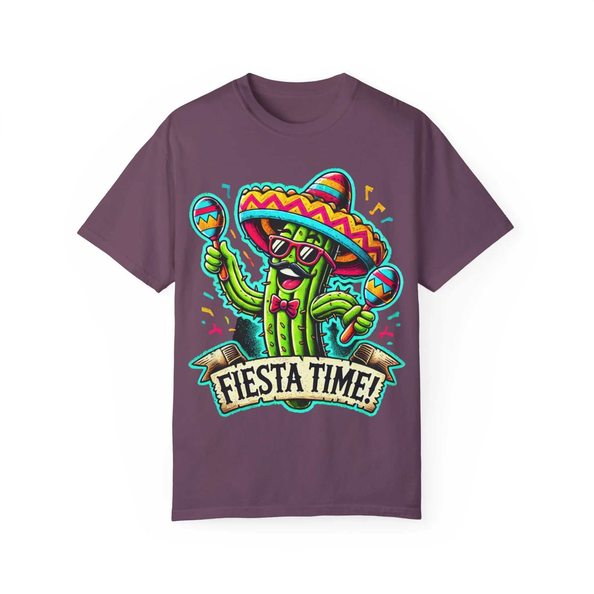 Fiesta Time Cactus T-Shirt - Unisex Garment-Dyed Tee for Celebration Lovers - Image 41