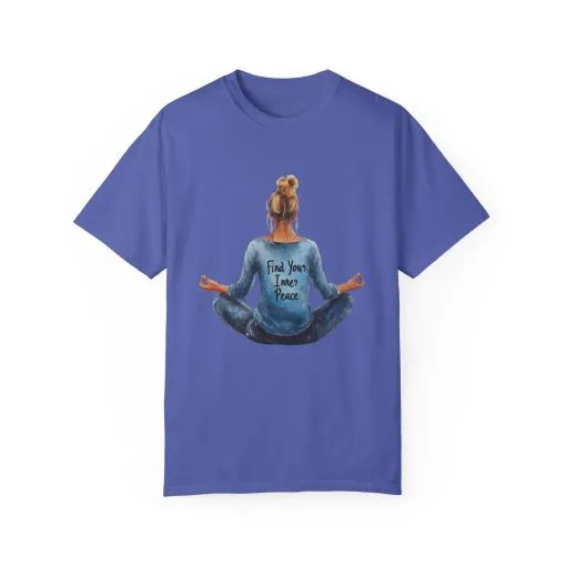 Find Your Inner Peace Unisex Garment-Dyed T-Shirt - Image 17