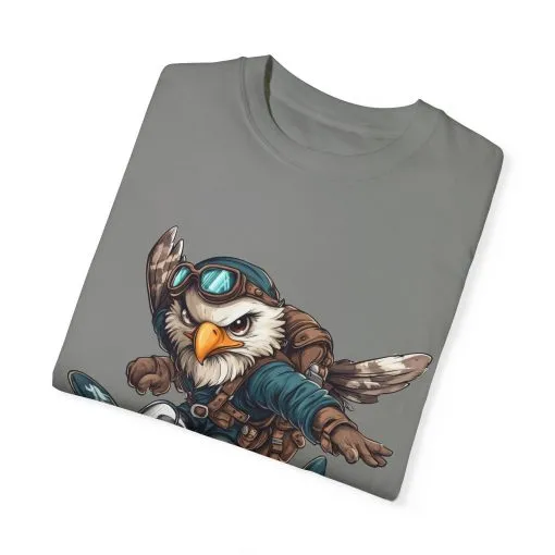 Adventure Owl Unisex Garment-Dyed T-Shirt - Perfect for Flyers and Animal Lovers - Image 22