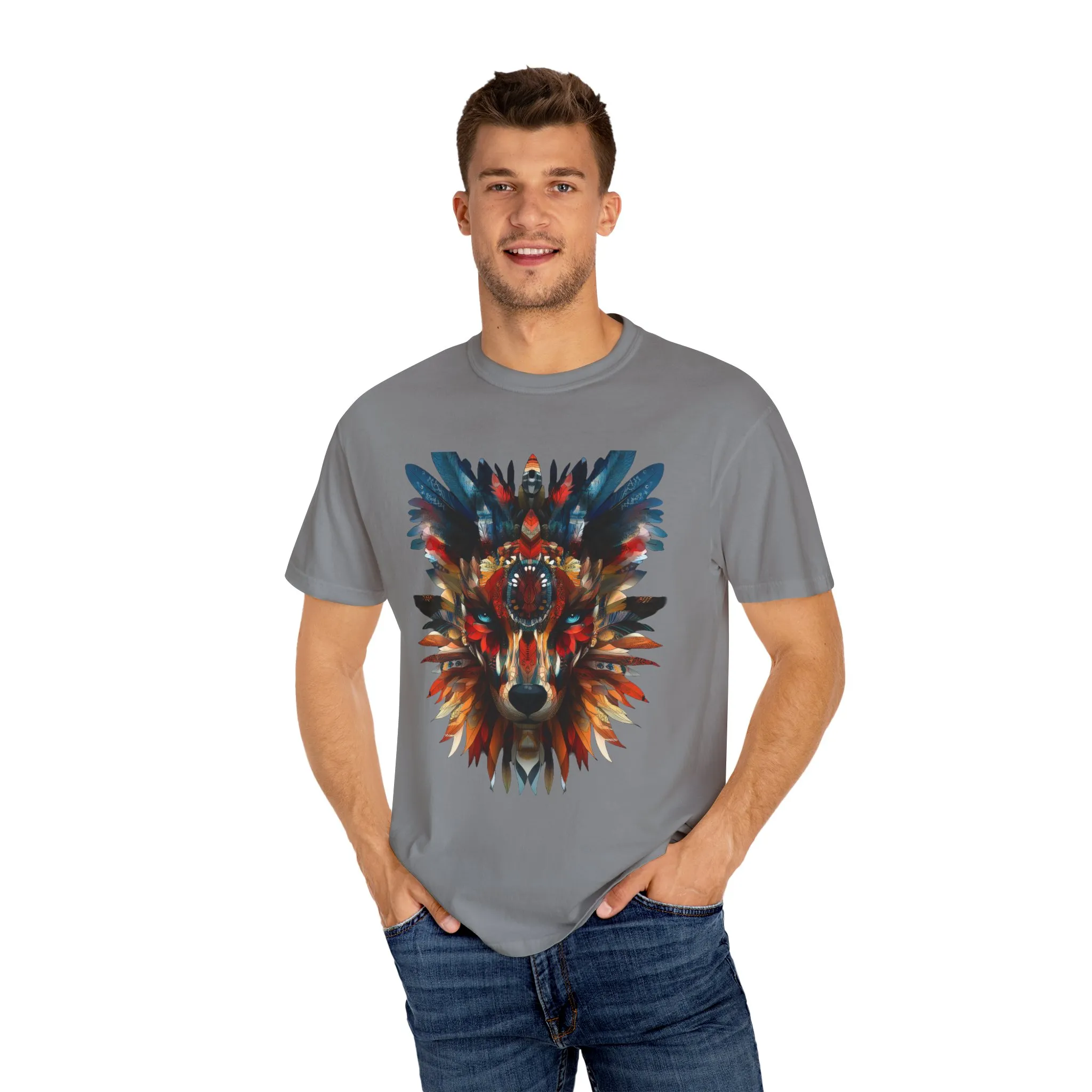 Vibrant Wolf Graphic Unisex T-Shirt - Nature Lover Apparel - Image 11