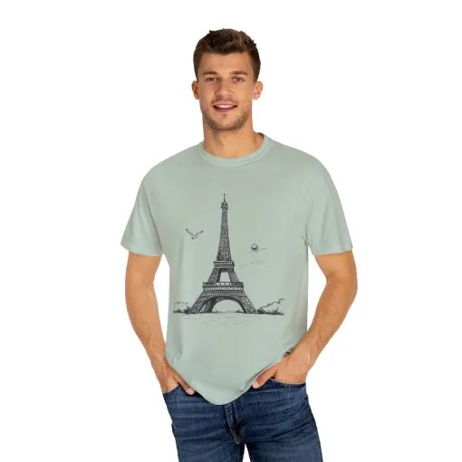 Eiffel Tower Graphic Unisex T-Shirt - Vintage Parisian Style - Image 19