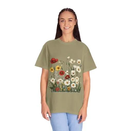 Floral Garden Unisex T-Shirt | Eco-Friendly, Casual Style for Spring & Summer - Image 12