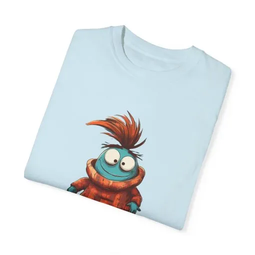 Unisex Garment-Dyed T-Shirt - 'Zero Chill' Fun Character Design - Image 18