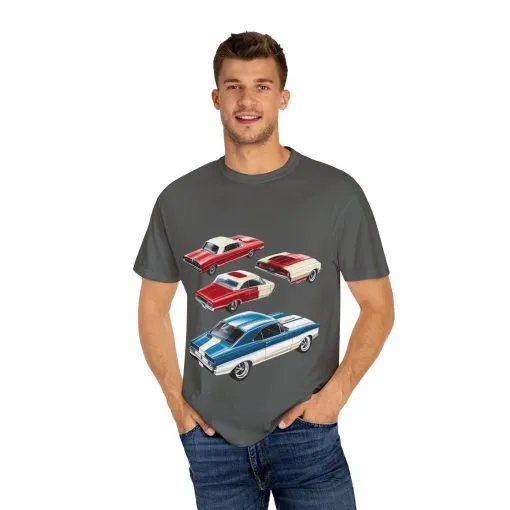 Classic Muscle Car Graphic Unisex T-Shirt – Perfect Gift for Auto Enthusiasts & Retro Lovers - Image 11