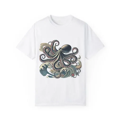 Unisex Ocean-Inspired Octopus T-Shirt - Nautical Graphic Tee - Image 5