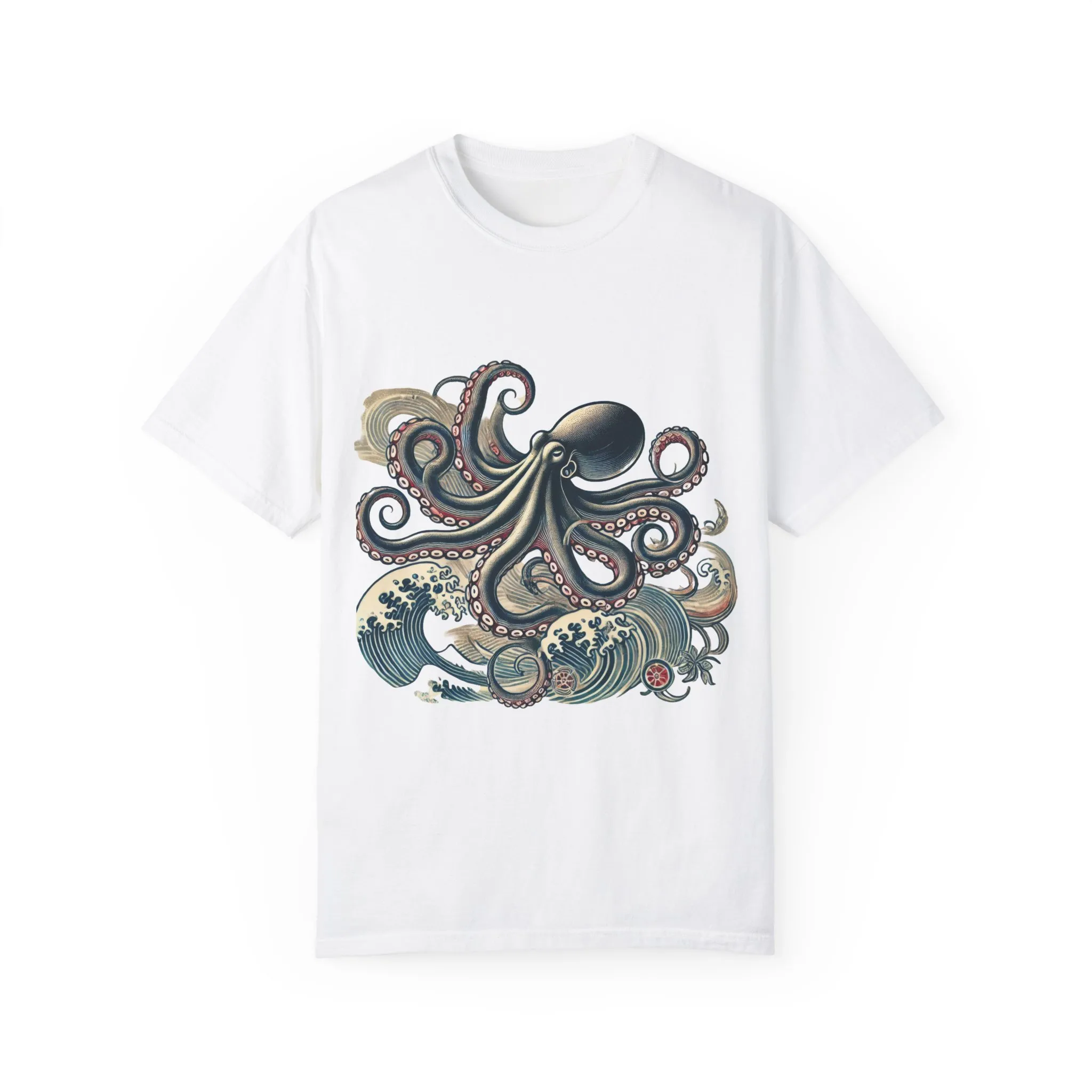 Unisex Ocean-Inspired Octopus T-Shirt - Nautical Graphic Tee - Image 5