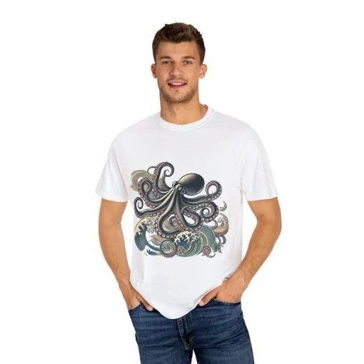 Unisex Ocean-Inspired Octopus T-Shirt - Nautical Graphic Tee - Image 7