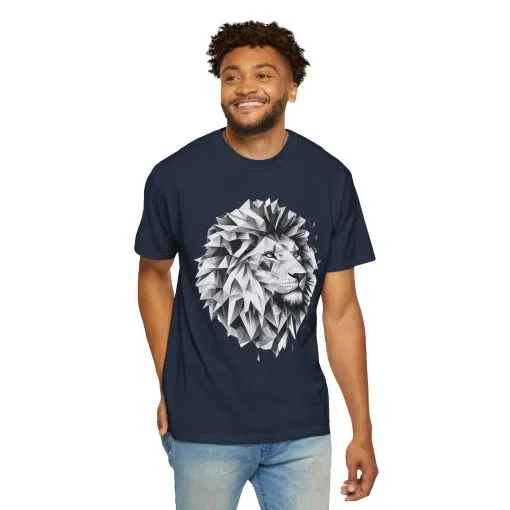Geometric Lion Unisex T-shirt - Bold, Artistic Design for Animal Lovers - Image 24