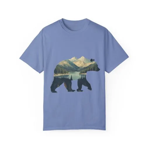 Nature-Inspired Bear Graphic Unisex T-Shirt - Image 19