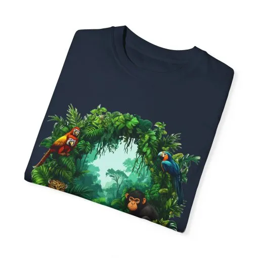 Tropical Jungle Animal T-Shirt | Unisex Garment-Dyed Tee for Nature Lovers - Image 18