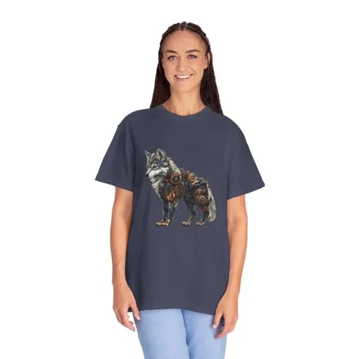Mechanical Wolf Unisex T-Shirt - Unique Graphic Tee for Animal Lovers - Image 24