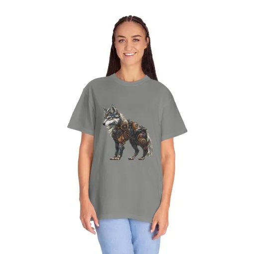 Mechanical Wolf Unisex T-Shirt - Unique Graphic Tee for Animal Lovers - Image 19