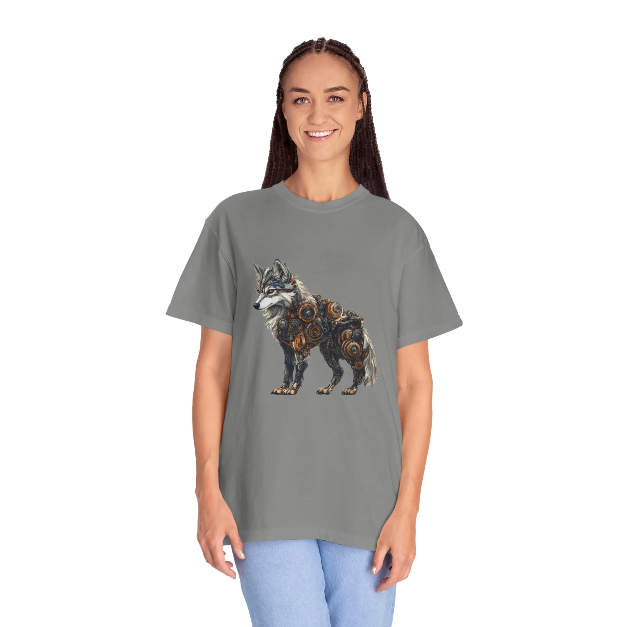 Mechanical Wolf Unisex T-Shirt - Unique Graphic Tee for Animal Lovers - Image 19
