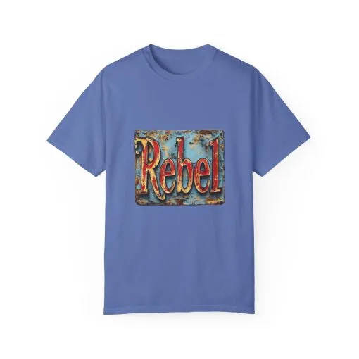 Rebel Unisex Garment-Dyed T-Shirt - Vintage Style Graphic Tee - Image 29