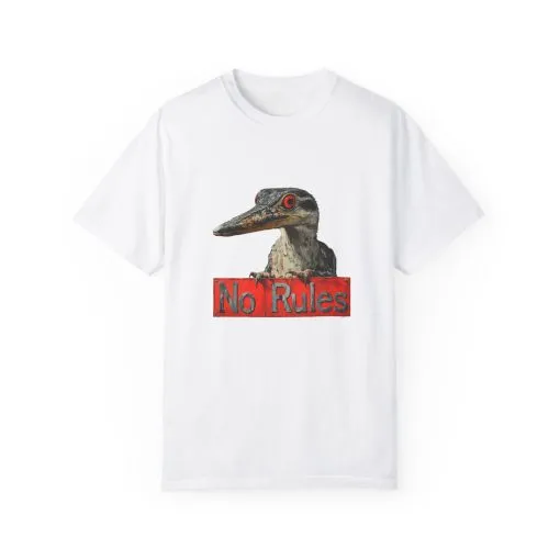 No Rules Unisex Garment-Dyed T-Shirt - Wild & Bold Graphic Tee - Image 5