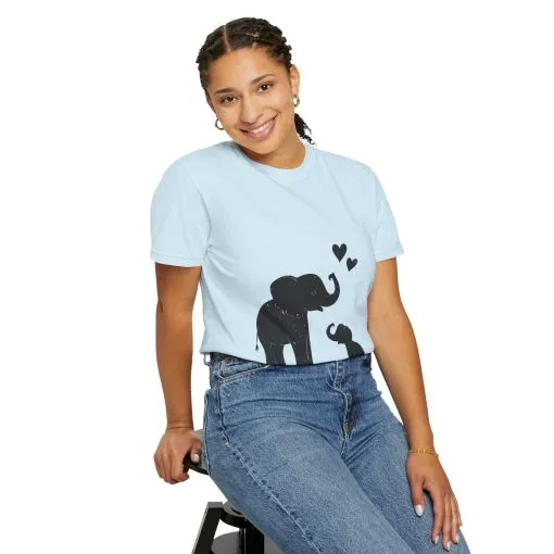 Heartwarming Elephant Love Unisex T-Shirt - Image 32