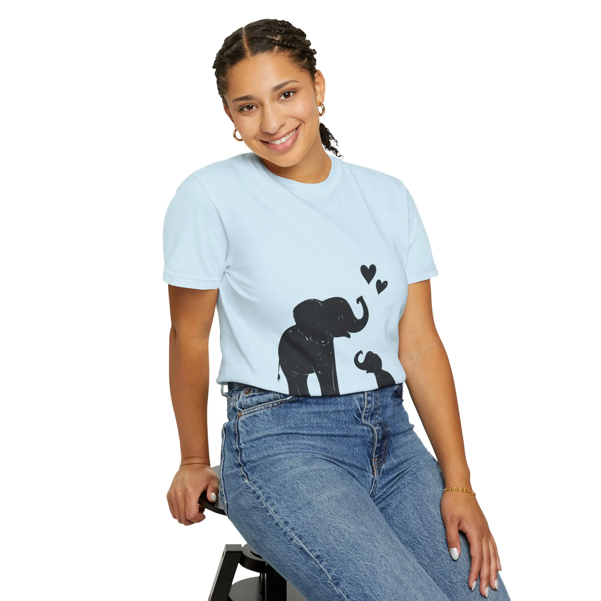 Heartwarming Elephant Love Unisex T-Shirt - Image 32