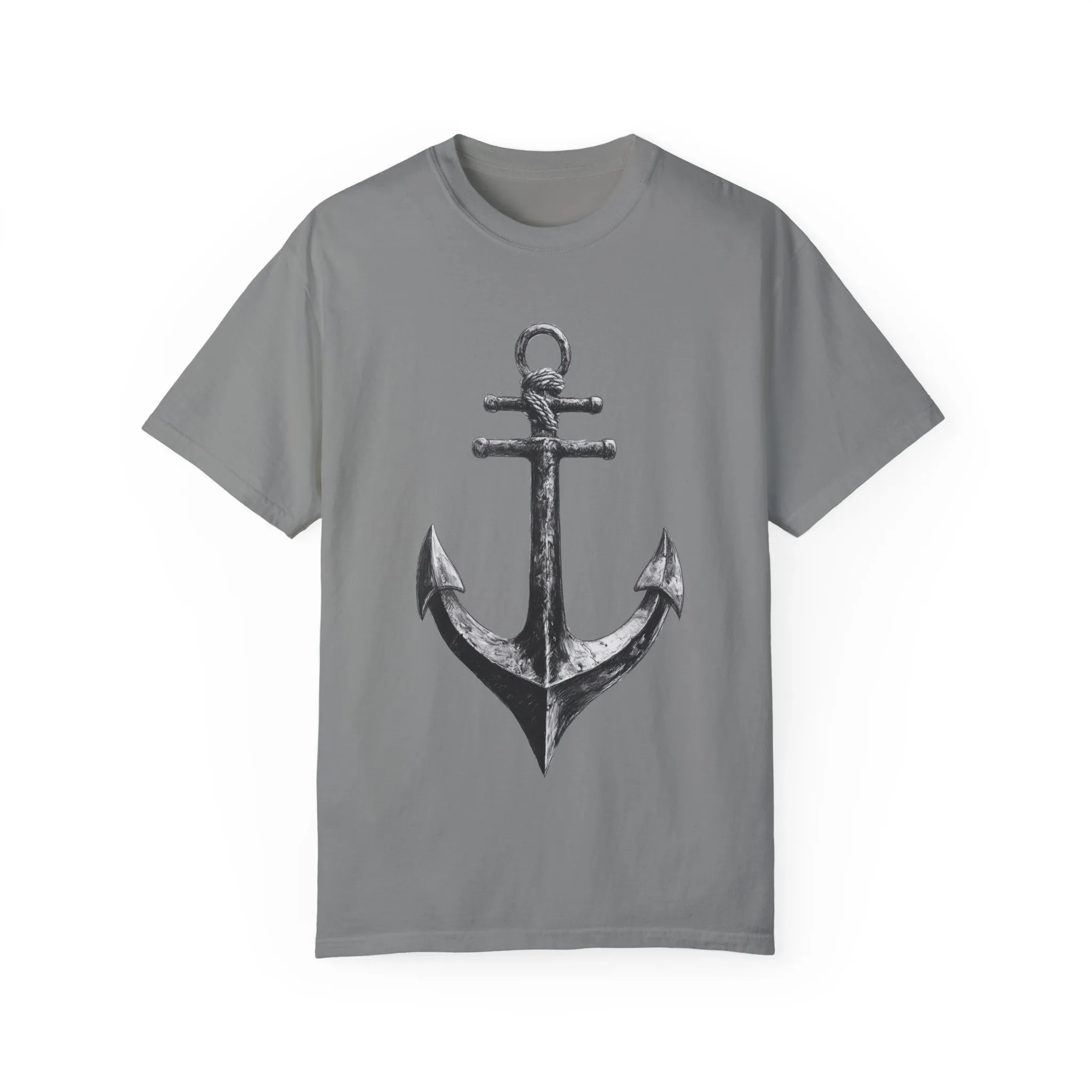 Nautical Anchor Unisex Garment-Dyed T-shirt | Casual Marine Style Wear - Image 29