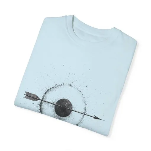 Unisex Garment-Dyed T-shirt with Unique Arrow and Target Design - Perfect for Casual Wear and Gifts - Image 35