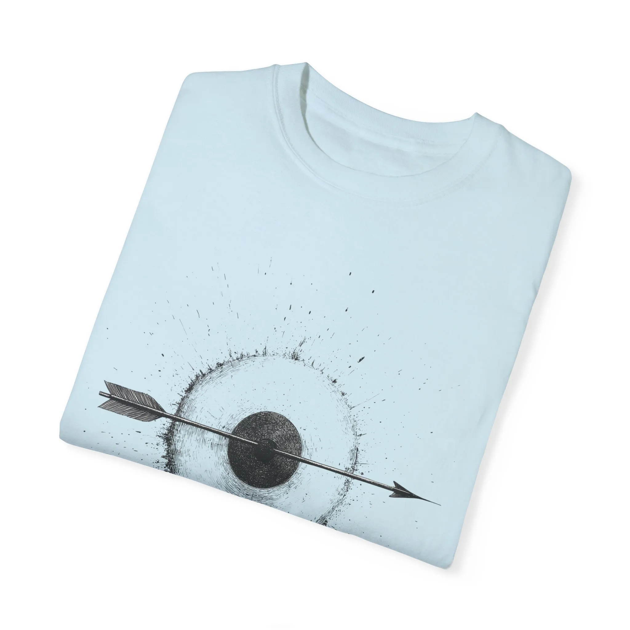 Unisex Garment-Dyed T-shirt with Unique Arrow and Target Design - Perfect for Casual Wear and Gifts - Image 35