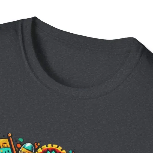 Happy Easter Unisex Softstyle T-Shirt - Colorful Easter Egg Design - Image 62