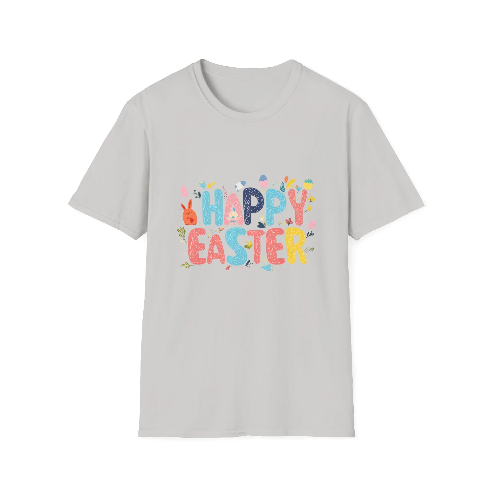 Happy Easter Unisex Softstyle T-Shirt - Vibrant Seasonal Tee for Spring Celebrations - Image 10