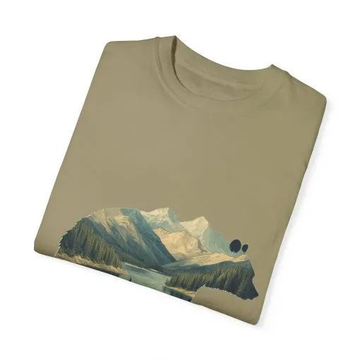 Nature-Inspired Bear Graphic Unisex T-Shirt - Image 8