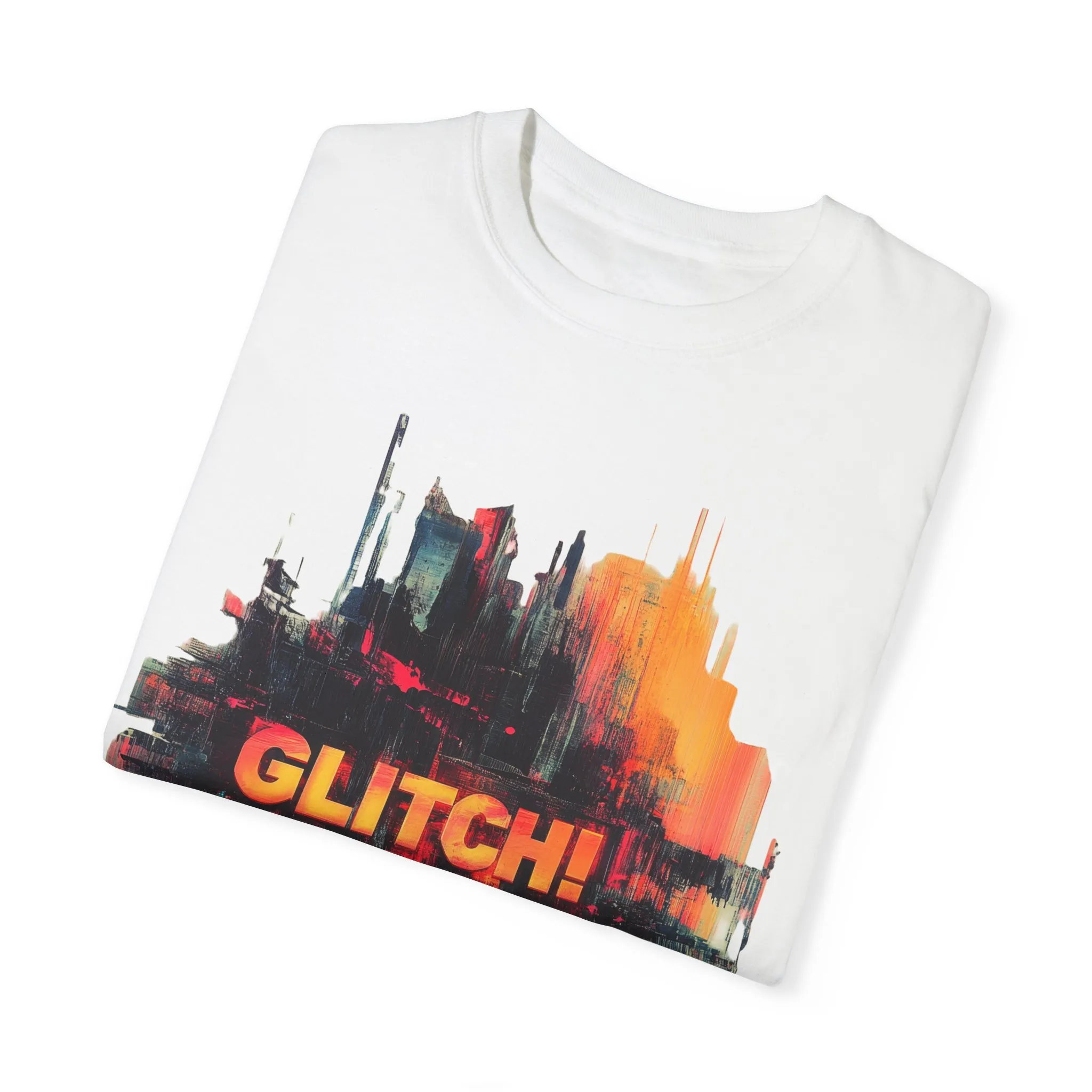 Trendy Unisex ‘GLITCH!’ T-Shirt - Vibrant Streetwear Inspired Tee - Image 6
