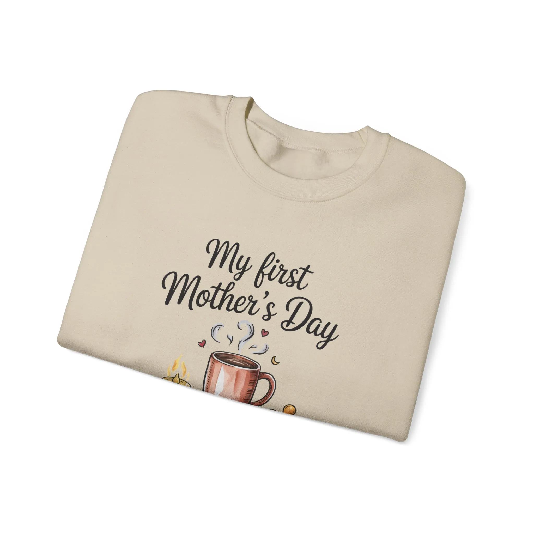 My First Mother's Day Sweatshirt, Cozy Crewneck for Moms, Gift for New Mothers, Baby Shower Tee, Snuggles & Sleepless Nights - Image 10
