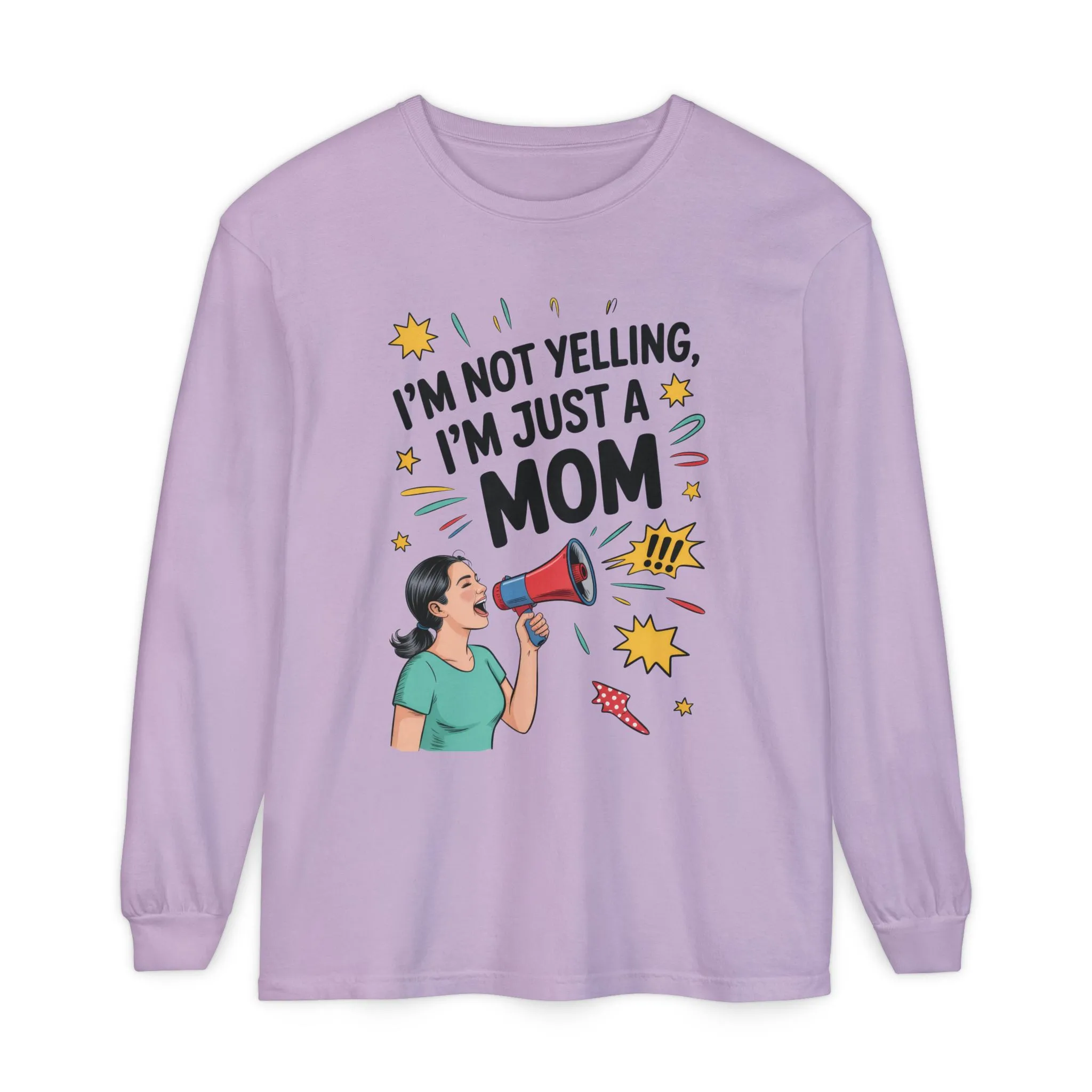 Funny Mom Long Sleeve T-Shirt, I'm Not Yelling I'm Just a Mom, Mother's Day Gift, Loud Mom Life Tank Top, Mother's Day Apparel - Image 13