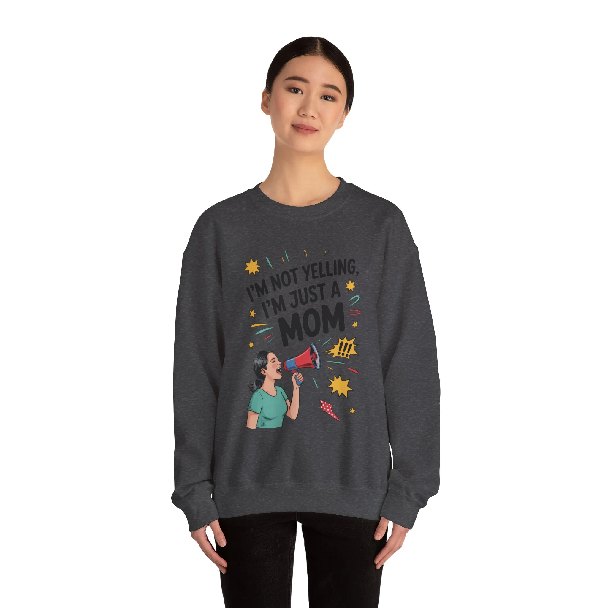 Funny Mom Sweatshirt, I'm Not Yelling I'm Just a Mom, Mother's Day Gift, Loud Mom Life Sweatshirt, Mother's Day Apparel, Family Humor Shirt - Image 53