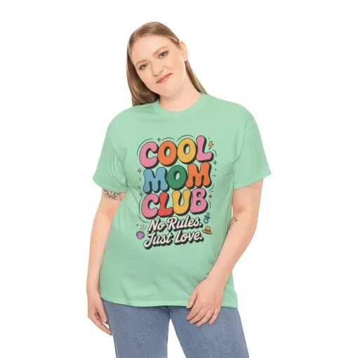Cool Mom Club Tee, Fun Cotton T-Shirt for Moms, Mothers Day Gift, Parenting Humor Apparel, Fun Mom Shirt, No Rules Just Love Retro Style - Image 18